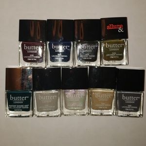 Lot of 9 0.2oz Butter London nail polishes